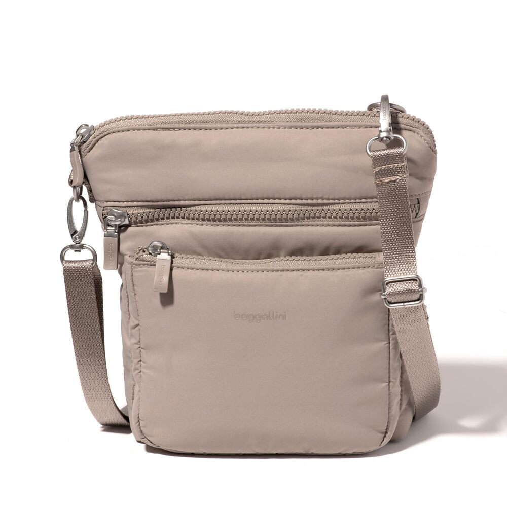 5542 Modern Pocket Crossbody Bag  8.5"x8.5" Handbag Purse with RFID